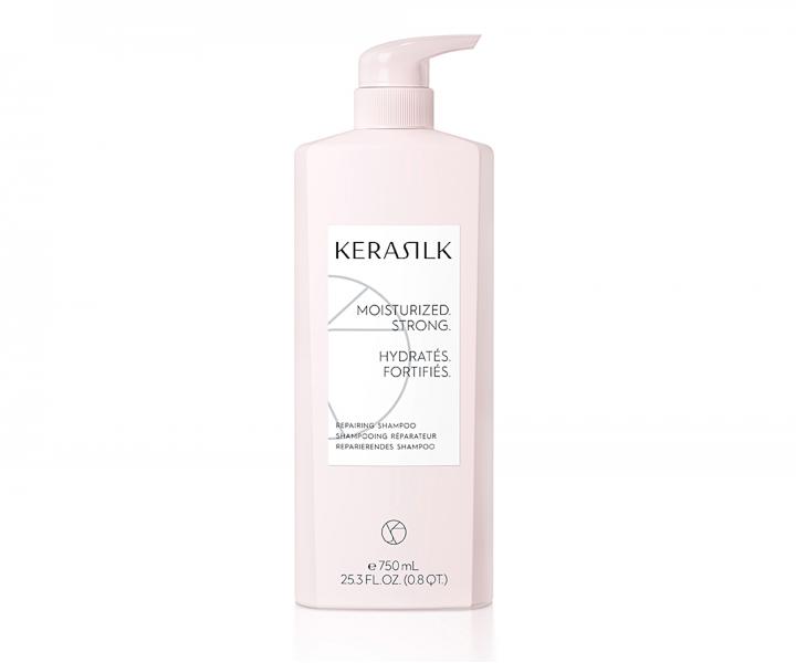Regeneran ampn pre such a pokoden vlasy Kerasilk Repairing Shampoo - 750 ml