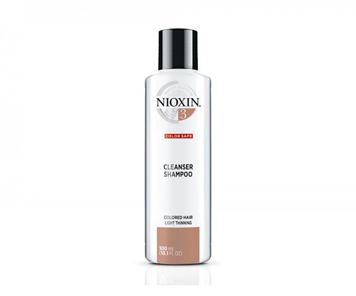 ampn pre mierne rednce farben vlasy Nioxin System 3 Cleanser Shampoo - 300 ml