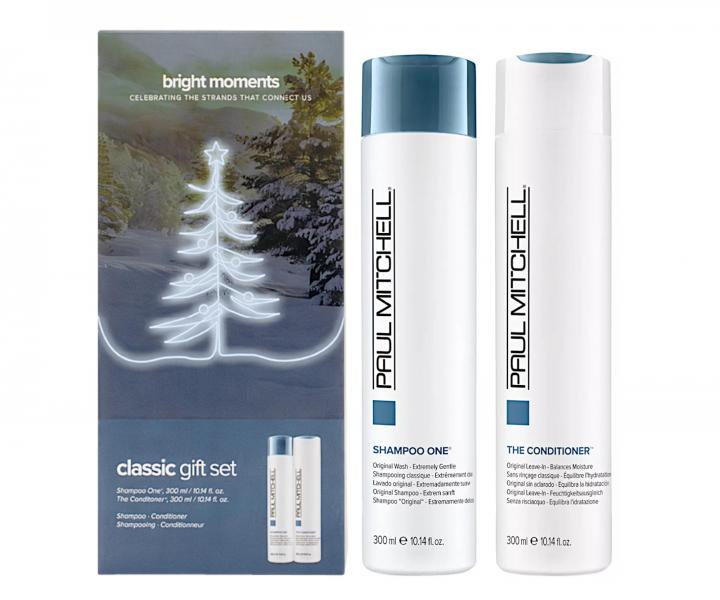 Dar�ekov� sada na hydrat�ciu a ochranu vlasov Paul Mitchell Classic Duo Bright Moments