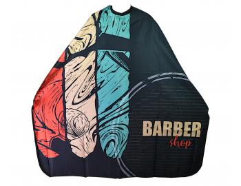 Pnska pltenka na strihanie vlasov a fzov Eurostil Professional Barber - ierna s potlaou
