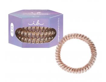 Tenk pirlov gumika do vlasov Invisibobble Slim Bronze Me Pretty - bronzov, 3 ks
