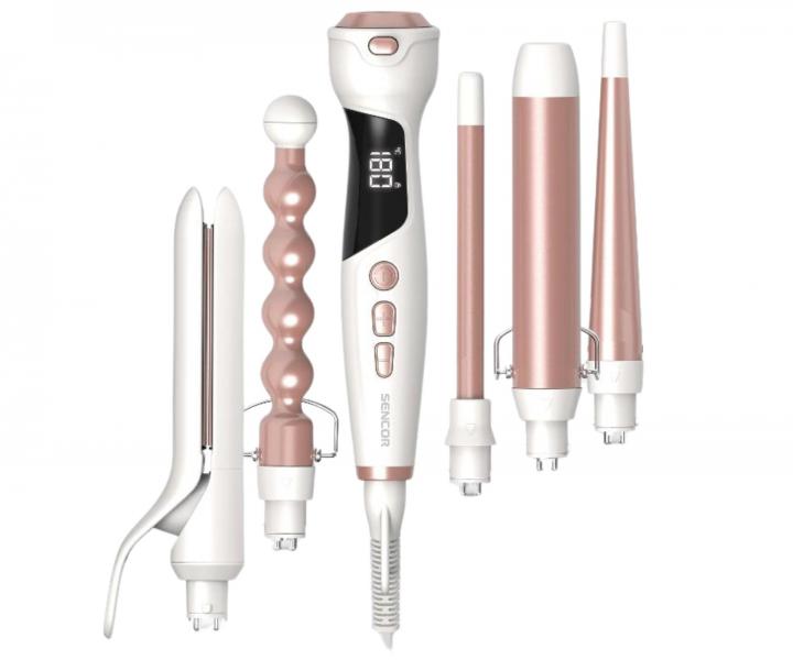 Multifunk�n� kulma na vlasy Sencor 5in1 Curler & Straightener SHS 8700RS - biela