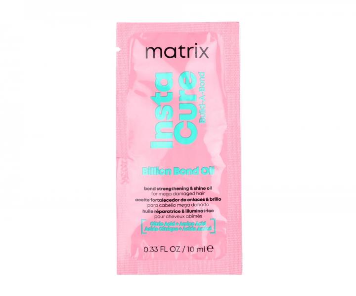 Obnovuj�ci olej pre ve�mi po�koden� vlasy Matrix Instacure Build-A-Bond Billion Bond Oil - 10 ml (bonus)