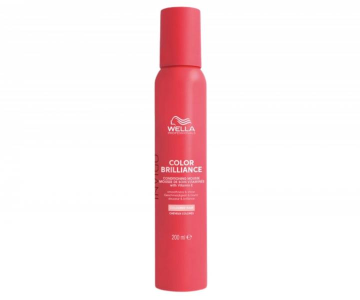 Objemov pena pre oivenie farby Wella Invigo Color Brilliance Conditioning Mousse Coloured Hair - 200 ml