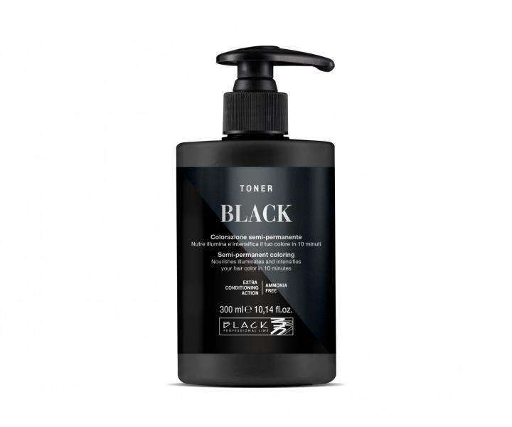 Farebn toner na vlasy Black Professional Crazy Toner - Black (ierny)