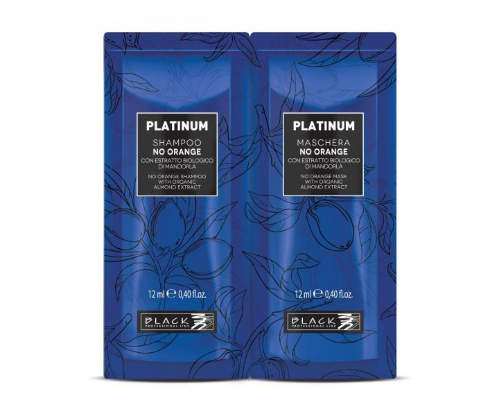 Neutraliza�n� �amp�n a maska pre tmav� vlasy Black Platinum No Orange - 2 x 12 ml