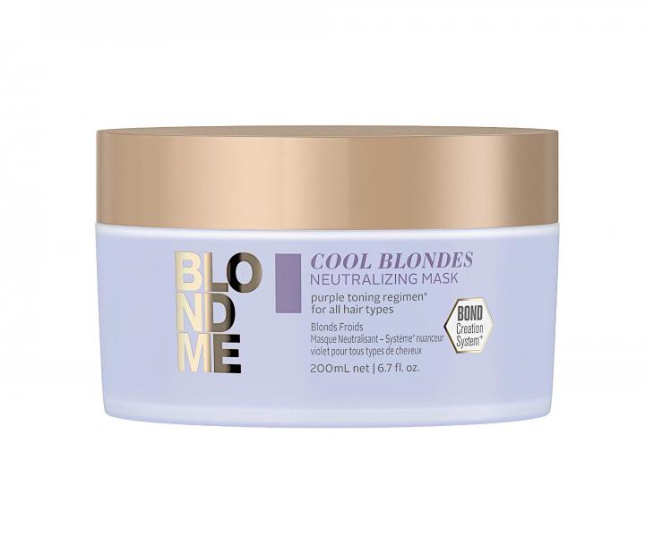 Neutralizan maska pre blond vlasy Schwarzkopf Professional BlondMe Cool Blondes Mask - 200 ml