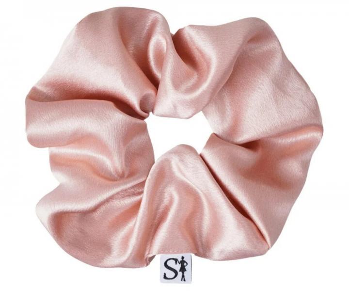 Ozdobn� sat�nov� gumi�ka do vlasov Sister Young Scrunchie Lilu Champagne - �ampa�