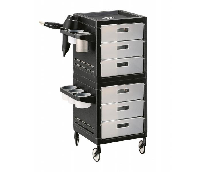 Kadern�cky pracovn� voz�k Ceriotti My, 6 z�suviek - Prieh�adno/�ierny