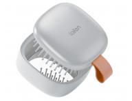 Cestovn� kefa na vlasy so zrkadielkom Laifen Air Silver - strieborn�