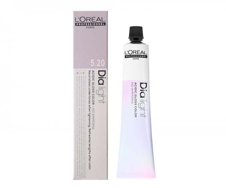 Preliv na vlasy Loral Dialight 50 ml - odtie 5.20 svetl intenzvny dhov hned