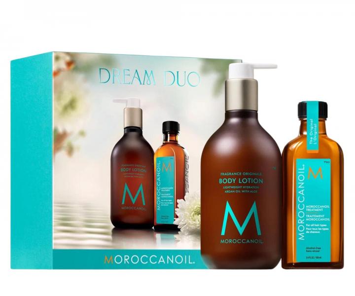 Dar�ekov� sada olejovej starostlivosti a telov�ho mlieka Moroccanoil Dream Duo