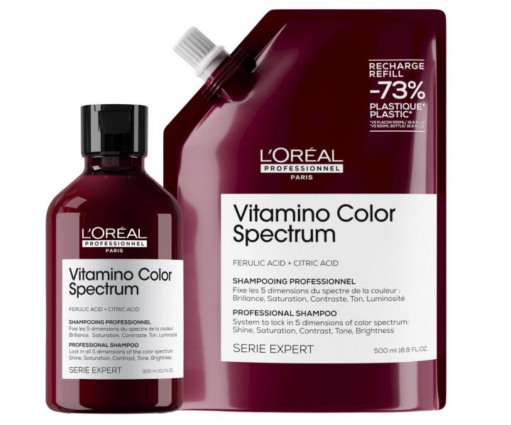 �amp�n pre farben� vlasy Lor�al Professionnel Serie Expert Vitamino Color Spectrum - 300 ml + n�hradn� n�pl� - 500 ml