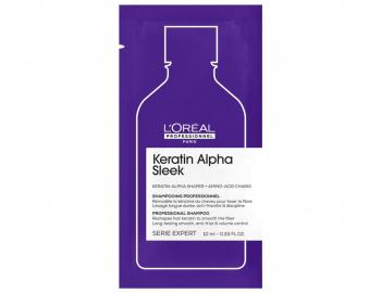 �amp�n pre uhladenie krepat�ch vlasov Lor�al Professionnel Serie Expert Keratin Alpha Sleek - 10 ml (bonus)