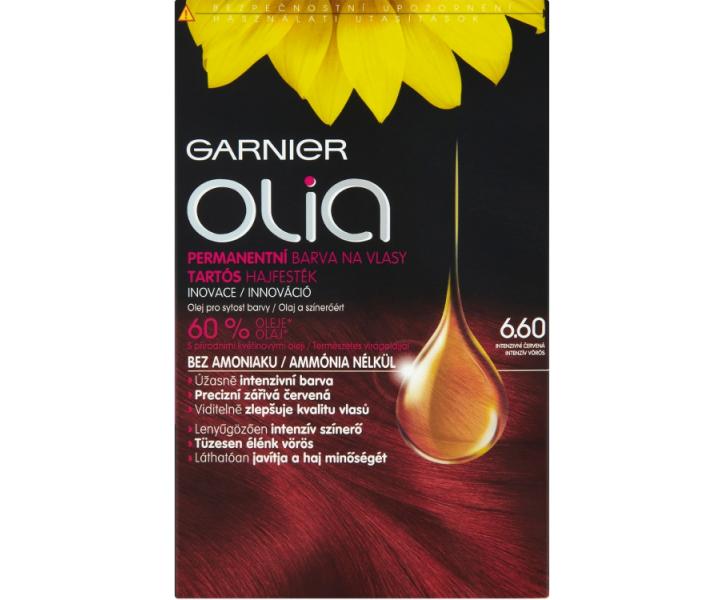 Permanentn olejov farba Garnier Olia 6.60 intenzvna erven