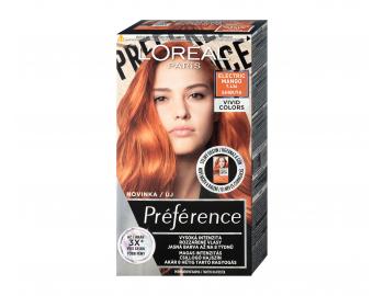 Permanentná farba na vlasy Loréal Préférence 7.434 Electric Mango - žiarivo oranžová