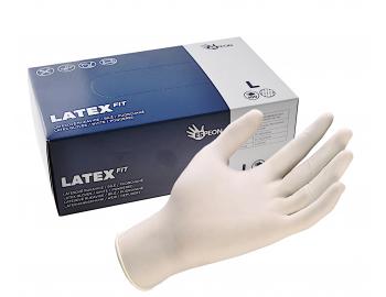Latexové rukavice pre kaderníkov Latex Fit - 100 kusov, veľ. L