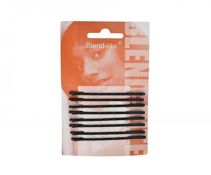 Vlnit sponka Sibel Blend-rite - 6,5 cm, matn ierna - 8 ks