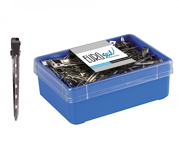 Kovov spona do vlasov Eurostil Professional - 90 mm, 60 ks