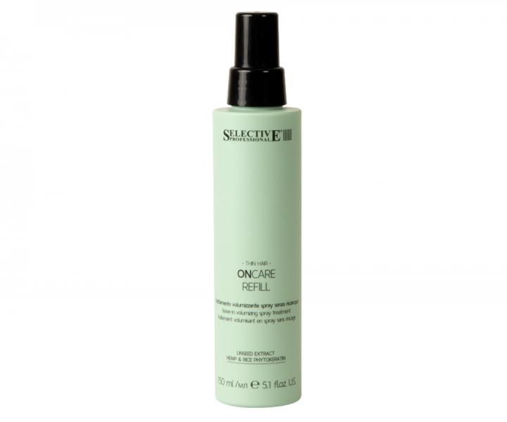 Bezoplachov� sprej pre objem jemn�ch a redn�cich vlasov Selective Professional OnCare Refill Volumizing Spray Leave-In - 150 ml