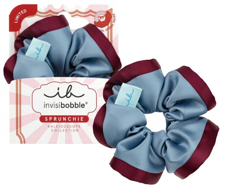 Ozdobn� spir�lov� gumi�ka Invisibobble Sprunchie Kaleidoscope Midnight Mirage - modro-v�nov�