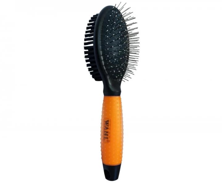 Obojstrann� kefa pre starostlivos� o zvieraciu srs� Wahl Professional Double Sided Brush 58421 - oran�ov�