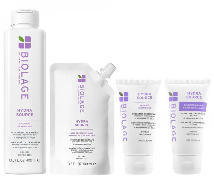 Sada hydrata�n�ho �amp�nu a starostlivosti pre such� vlasy Biolage Hydra Source + �amp�n 50 ml a kondicion�r 50 ml zadarmo