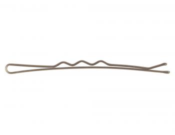 Vlnitá sponka Sibel Wavy - 7 cm, hnedá - 500 g