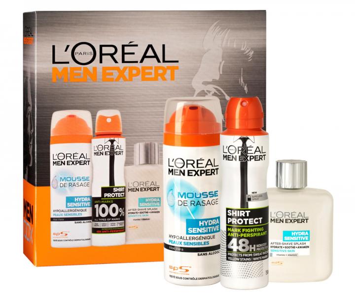 Sada pre muov Loral Paris - holiace pena 200 ml + antiperspirant 150 ml + voda po holen 100 ml