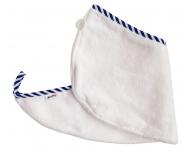 Turban na vlasy MaryBerry Welcome to Casablanca - biely s modrm prkom