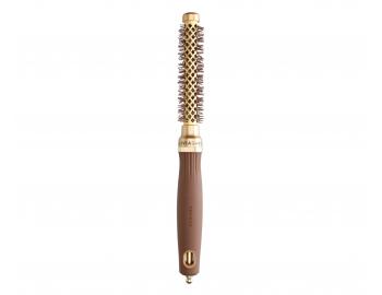 Okrúhla fúkacia kefa na vlasy Olivia Garden Expert Blowout Shine Gold & Brown - 12 mm