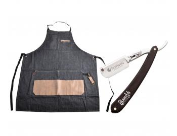 Pnska zstera Hairway Barber - tmavo modr + britva na holenie fzov Hairway Razor - ierna zadarmo