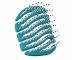 Kefa na vlasy Sister Young Mila Pocket Hair Brush - tmavo zelen�