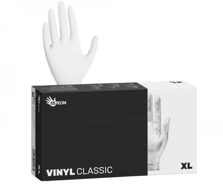 Vinylov� rukavice Espeon Vinyl Classic nepudrovan�, biele