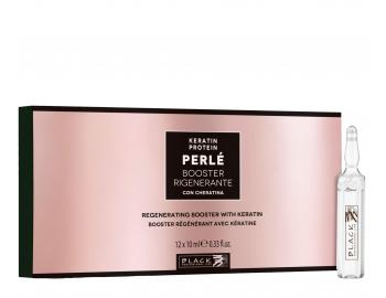 Intenzvna kra na regenerciu a posilnenie pokodench vlasov Black Professional Perl Keratin Protein Booster - 12 x 10 ml