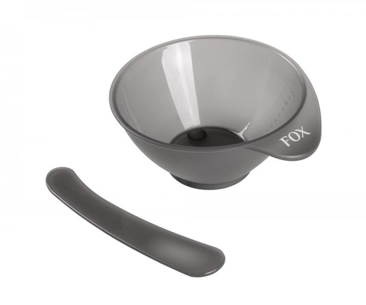 Plastov miska na farbu s mieadlom Fox Earth Colors - 80 ml,  transparentn ed