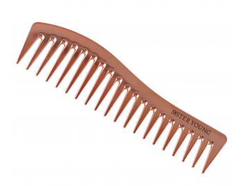 Hrebe� na vlasy Sister Young Zuri Styling Hair Comb - 18,3 cm, ru�ovozlat�