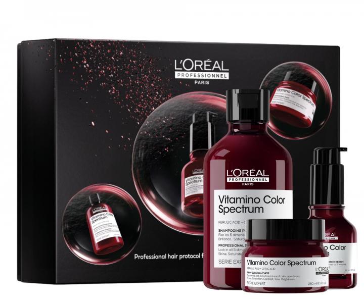 Dar�ekov� sada pre ultra starostlivos� o farben� vlasy Lor�al Professionnel Serie Expert Vitamino Color Spectrum Trio