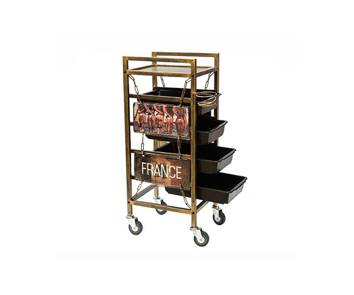 Kadern�cky pracovn� voz�k Hairway France - patina