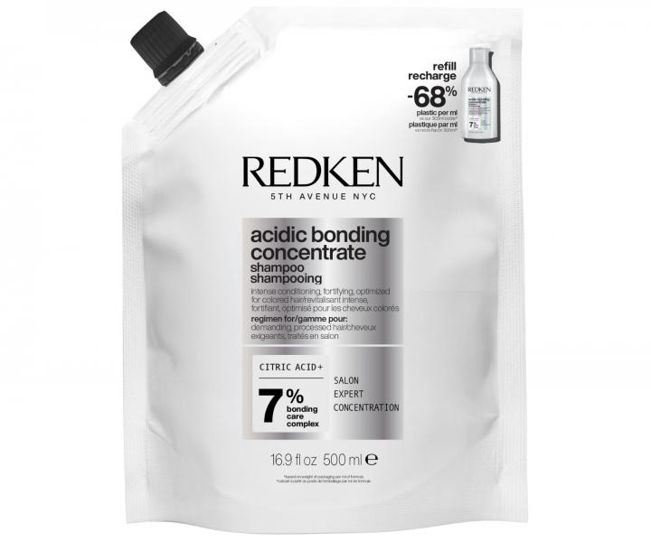 ampn pre pokoden vlasy Redken Acidic Bonding Concentrate - 300 ml + nhradn npl 500 ml + kondicionr 50 ml zadarmo
