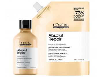 �amp�n pre such� a po�koden� vlasy Lor�al Professionnel Serie Expert Absolut Repair - 300 ml + n�hradn� n�pl� - 500 ml