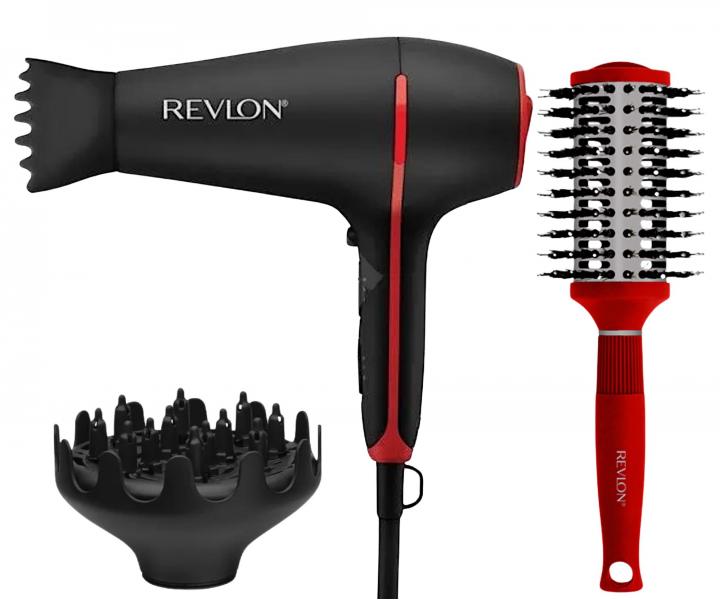 F�n na vlasy Revlon Smoothstay Coconut Oil RVDR5317E + kefa zadarmo