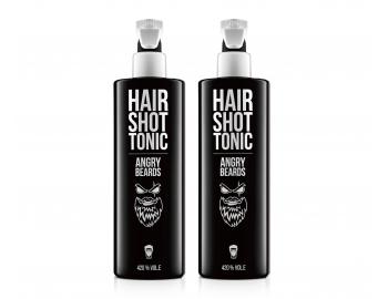 Sada osvieujcich tonk na vlasy Angry Beards Hair Shot Tonic - 2 x 500 ml - exp.