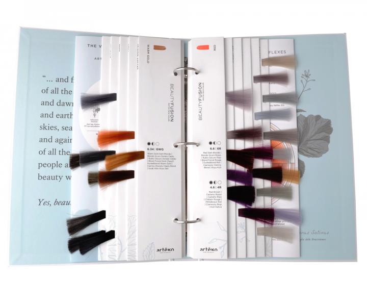 Vlasov vzorkovnk farieb Artgo Beauty Fusion Phyto-Tech Color Gloss Color Collection