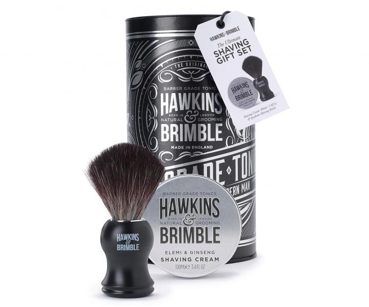 P�nska dar�ekov� sada Hawkins & Brimble Shaving Gift Set - kr�m na holenie + �tetka na holenie