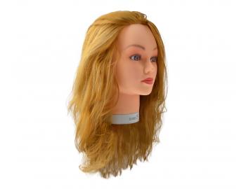 Cvičná hlava Sibel Jessica s umelými vlasmi - blond 50 cm