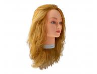 Cvin hlava Sibel Jessica s umelmi vlasmi - blond 50 cm - rozbalen
