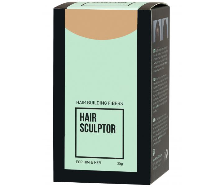 Pder pre zakrytie redncich vlasov Sibel Hair Building Fibers - tmav blond, 25 g