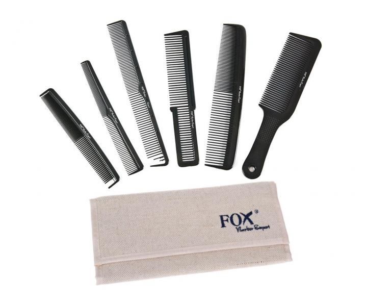 Sada hrebeov Fox Barber Expert - anovej puzdro