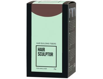 Púder pre zakrytie rednúcich vlasov Sibel Hair Building Fibers - svetlo hnedá, 25 g